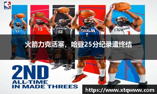 火箭力克活塞，哈登25分纪录遭终结